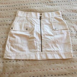🧿Vintage French Connection White Denim Skirt
